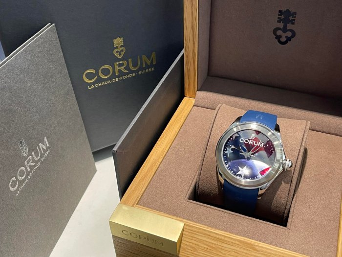 CORUM  崑崙錶  BUBBLE 泡泡錶  美國國旗圖騰 USA 全球限量款