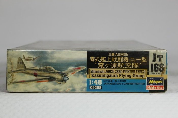 【統一】HASEGAWA《日軍艦上戰鬥機MITSUBISHI A6M2b ZERO》1:48# 09268【絕版缺貨】