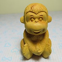 【競標網】漂亮珍貴天然黃楊木3D雕招財猴造型擺設(T4)(天天處理價起標、價高得標、限量一件、標到賺到)
