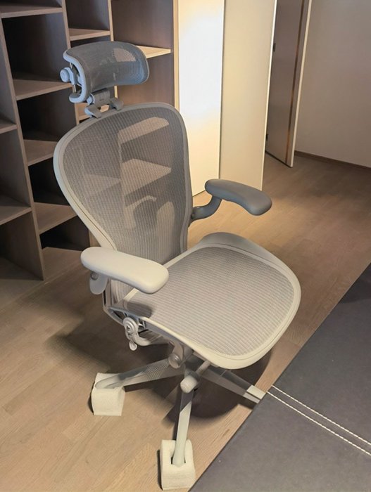 全網最低價 / 美國原裝正品 全功能白色尼龍椅腳 / Herman Miller 2.0 Aeron 人體工學辦公電腦椅