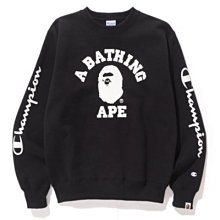 【日貨代購CITY】A BATHING APE CHAMPION COLLEGE CREWNECK 長TEE 黑白 現貨