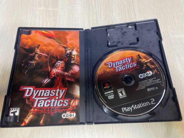 PS2 遊戲三國志戰記  王朝戰術  Dynasty Tactics PS2遊戲片 二手 （可以正常播放）