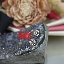 優買二手精品名牌店 喬治傑生 Georg Jensen GJ 純銀 雛菊 太陽花 向日葵 針式 DAISY 耳環 近新