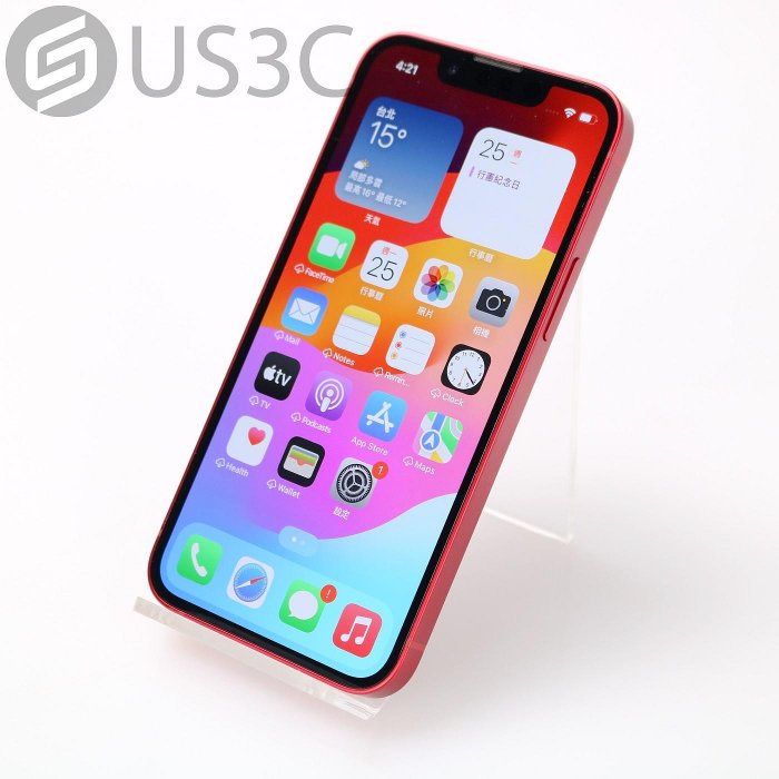 【US3C-桃園春日店】台灣公司貨 Apple iPhone 13 mini 128G 紅色 5.4吋 A15仿生晶片 1200萬畫素 UCare延長保固6個月