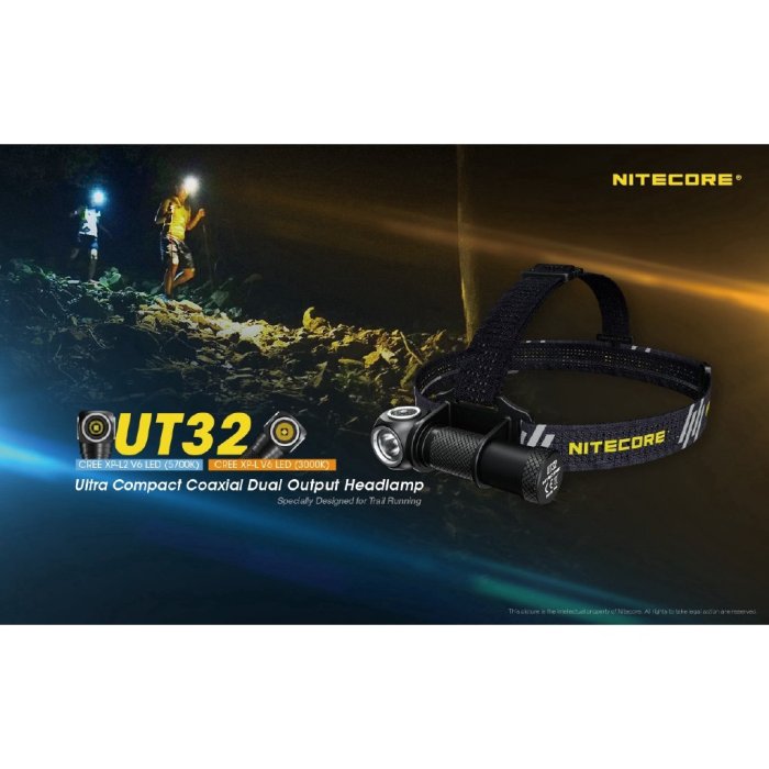 NITECORE UT32 白光+暖光 雙光源輸出 戶外露營 頭燈-星紀汽車/戶外用品