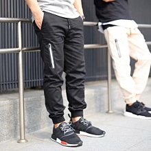 南◇4色現貨 SVLE JOGGER PANTS 縮口褲 工作褲 束口褲 防水拉鍊 反光 黑色 深藍 卡其 米色 軍綠