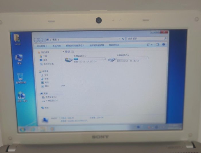 Sony VAIO 10.1吋 PCG-21314P 白色輕薄 型小筆電