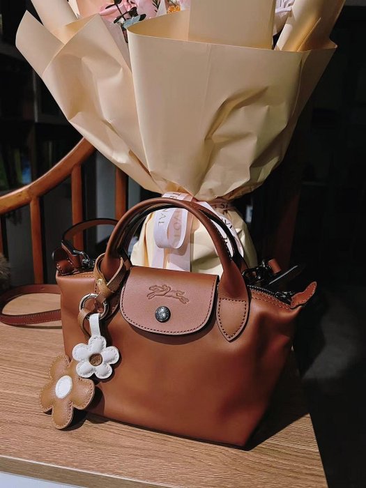 ╭☆包媽子店☆LONGCHAMP Le Pliage Xtra 羊皮迷你款餃子包