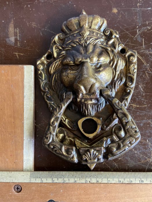 阿公的舊情人 獅子王 獅頭 銅扣 門扣 銅製 門把