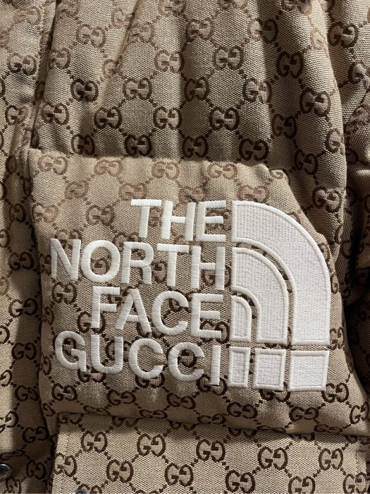 GUCCI x THE NORTH FACE 聯 名 滿版羽絨 OVERSIZE S