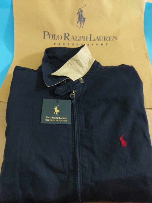 專櫃過季零碼POLO by Ralph Lauren(深藍S)(淺卡其S.M.L)男士單層夾克~特價2980元