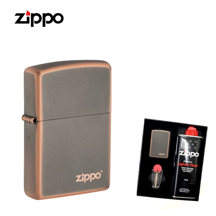 【寧寧精品】Zippo 台中30年專賣店 防風打火機 仿古青銅 下標送原廠精美禮盒組 49839ZL-2