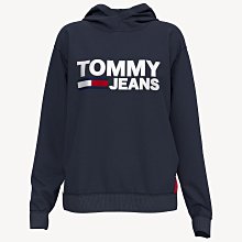 ☆【TH女生館】☆【TOMMY JEANS背後拼接印圖連帽T恤】☆【TOMG002S9】(XS-S)