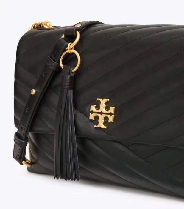 【全新正貨私家珍藏】Tory Burch KIRA FLAP 新款 真皮斜紋鏈條包