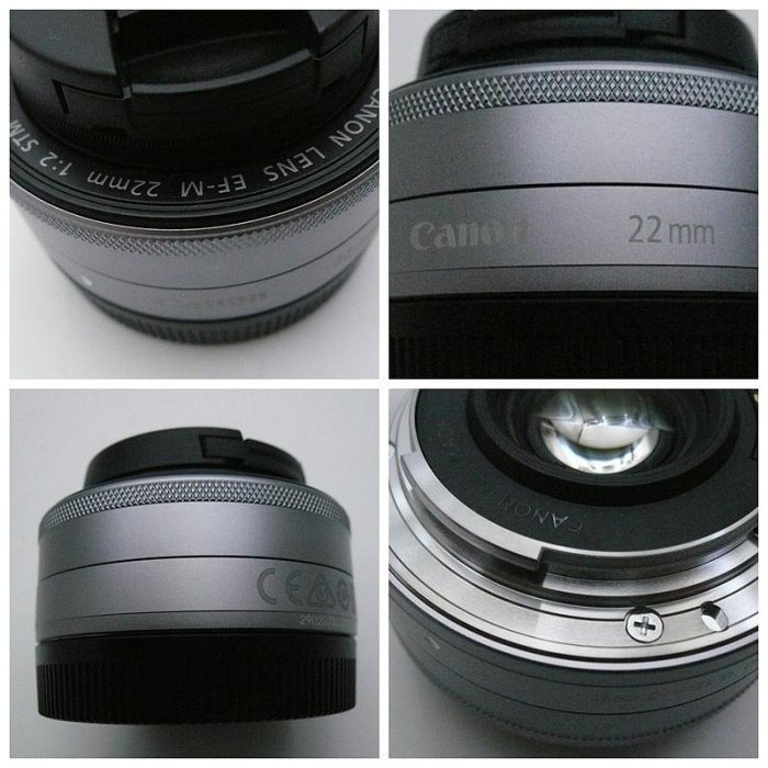 * 定焦、美品 * Canon EF-M 22mm F2 STM - 鈦銀  - 附薄框UV保護鏡 -