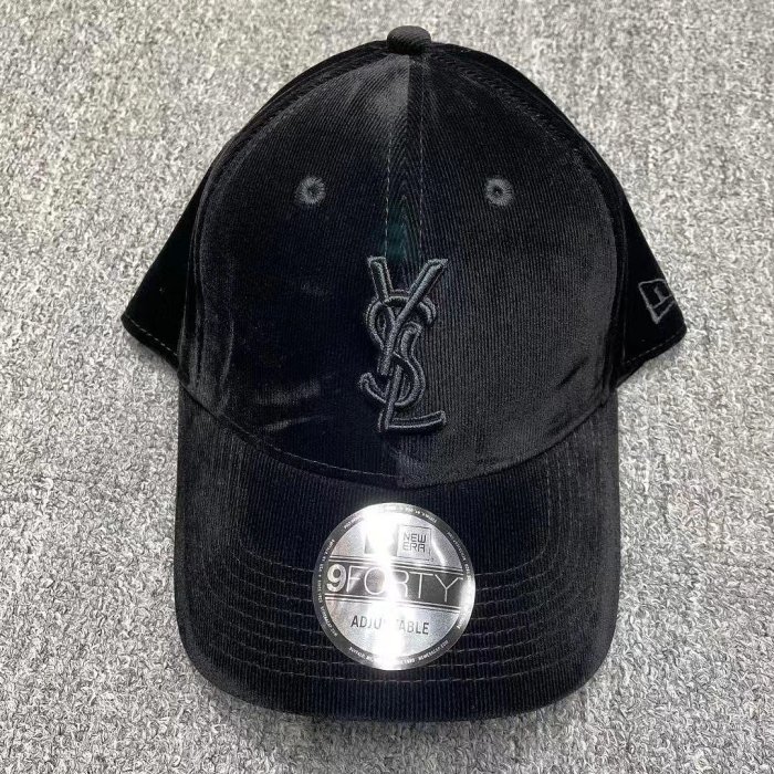 YSL 聯名刺繡logo棒球帽 鴨舌帽 老帽 遮陽帽 字母刺繡黑色潮款好搭 耐看 經典 適合多種風格穿搭的帽子