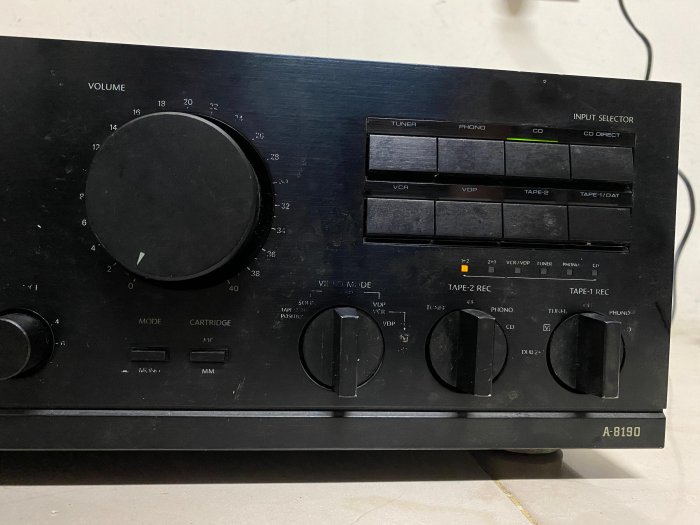 經典Onkyo A-8190 Integrated Stereo Amplifier 立體聲綜合擴大機可接黑膠 日本製造