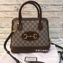 《真愛名牌精品》Gucci 621220 1995系列 咖PVC 手提/ 斜背２用包 *全新*代購