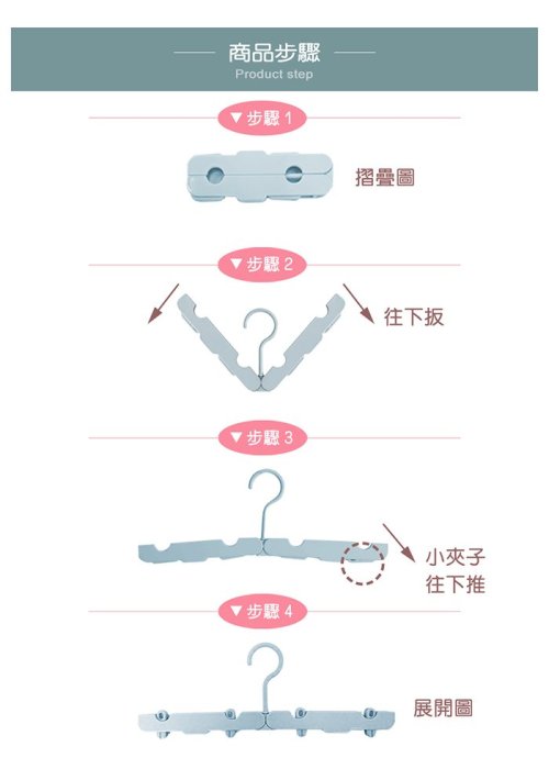 魔術衣架 旅行折疊衣架 防滑衣架 露營旅遊 小巧不佔空間 北歐風便攜旅行摺疊衣架(3色) NC17080172 台灣現貨