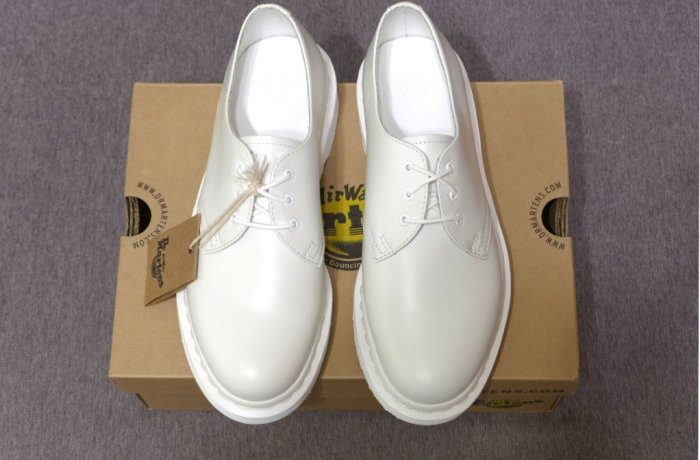 jeanstar代購】Dr. Martens 1461 White Mono Shoe 馬汀純白3孔皮鞋小白