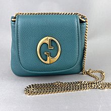 [我是寶琪] 關穎二手商品 GUCCI 藍色 1973鍊包