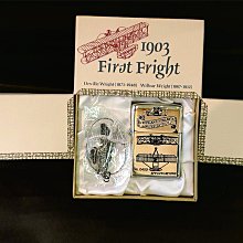 ONE*$1~日系*ZIPPO*1992*萊特兄弟 《滑翔翼*限定版》兩面加工*拋光鍍鉻*蝕刻*序號:0403