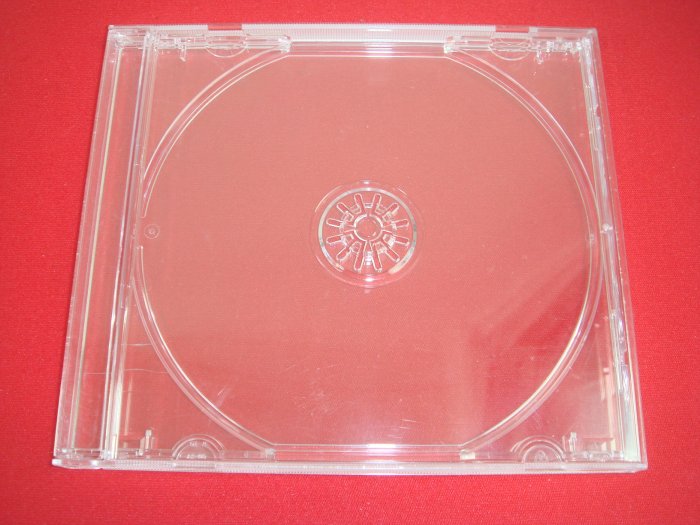 【臺灣製造】1個-10mm jewel case透明PS壓克力CD盒/DVD盒/光碟盒/CD殼