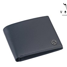 【寧寧精品*台中皮件專賣店】沃汎 VOVA  附透明照片真皮短夾 暗夜藍 848-2