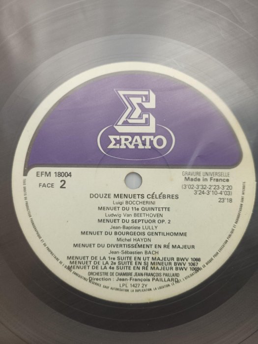 1977法版 帕亞爾室內樂團 - 十二首著名小步舞曲 古典黑膠唱片