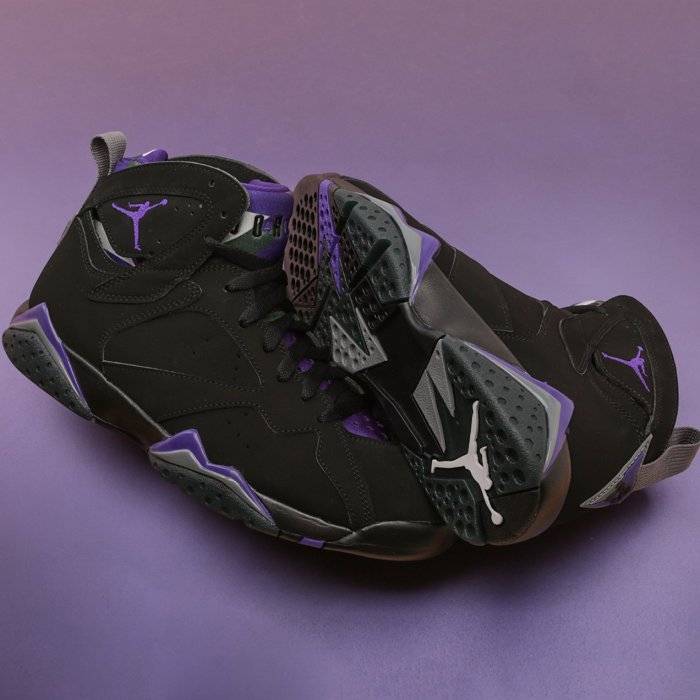 Air Jordan 7 “Ray Allen 雷阿倫 雄鹿 黑紫 百搭 氣墊 低筒 籃球鞋 304775-053 男鞋