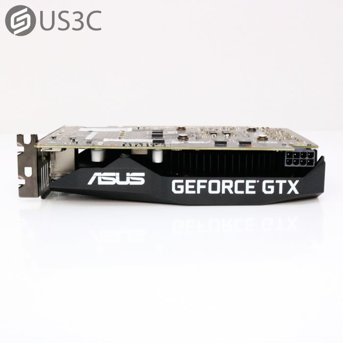 【US3C-小南門店】華碩 ASUS GTX 1660 Ti PH-GTX1660Ti-O6G 顯示卡 雙滾珠軸承風扇 翼型風扇設計 8Pin電源接口 二手顯卡