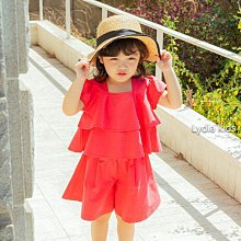 5~15 ♥套裝(RED) LYDIA-2 24夏季 LYD240430-008『韓爸有衣正韓國童裝』~預購