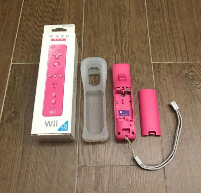 （售完）免運 Wii / WiiU Remote 粉紅限定色 【原廠盒裝右手把】 控制器 搖桿 普通版 無動感強化器 Nintendo 任天堂