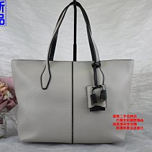 優買二手精品名牌店 TODS TOTE BAG 大象 灰 荔枝皮 拉鍊 手提包 肩背包 側背包 購物包 托特包 城市包 Neverfull BOOK 全新商品