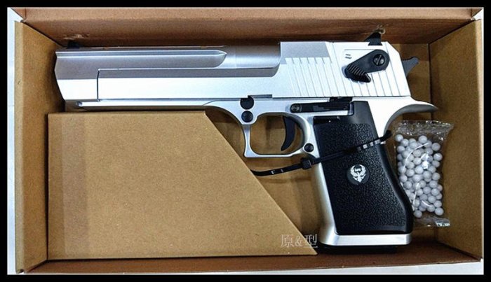 【原型軍品】全新 II HFC 沙漠之鷹 銀色 6mm 瓦斯槍 DESERT-EAGLE HG195