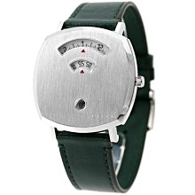 GUCCI YA157412 古馳 手錶 38mm 銀色面盤 綠色皮革錶帶 男錶