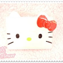 ♥小公主日本精品♥Hello Kitty白色實用立體臉頭蝴蝶結造型萬用亮皮日記本/便條紙