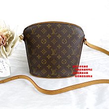 ☆優買二手精品名牌店☆ LV M51290 原花 字紋 老花 拉鍊包 肩背包 貝殼包 斜背包 鴨嘴包 VINTAGE II