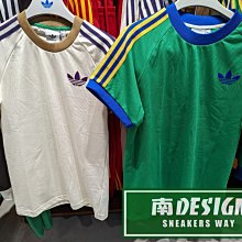 南🔥2022 11月 ADIDAS OG CALI TEE 短袖上衣 短T 撞色 男款 米IB3422 綠IB3423