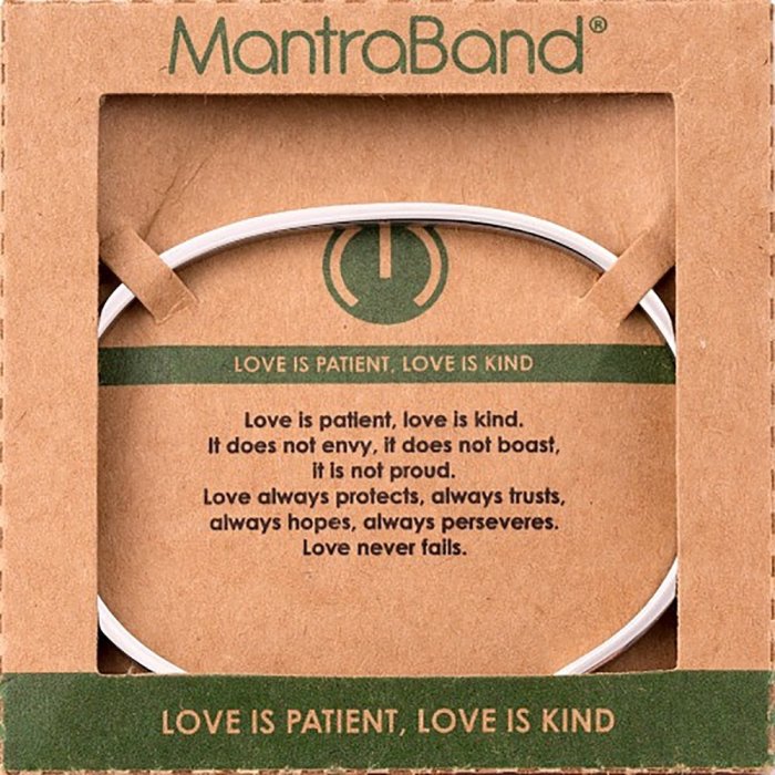 MANTRABAND Love is Patient Love is Kind 金色手環 愛是恆久忍耐又有恩慈