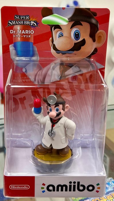 (不含遊戲） switch amiibo Dr. MARIO 超級瑪利歐 醫生 醫生瑪利歐 明星大亂鬥 系列［遊戲頻道］