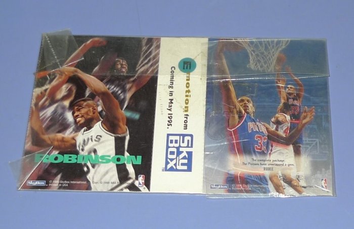 95 Skybox Emotion Grant Hill Rookie David Robinson 樣品卡 難入手