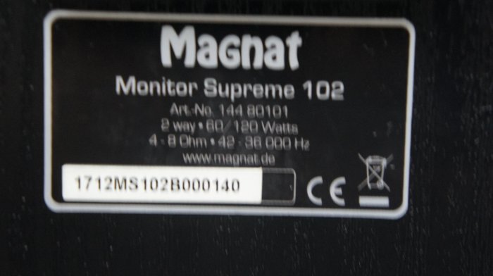 德國Magnat/密力 Monitor Supreme102高保真音箱