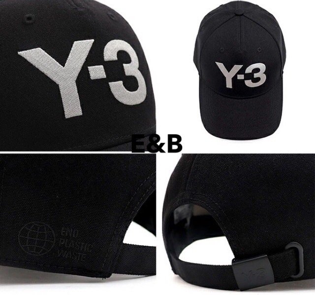 全新 Adidas Y-3 Logo Cap 黑 帽子