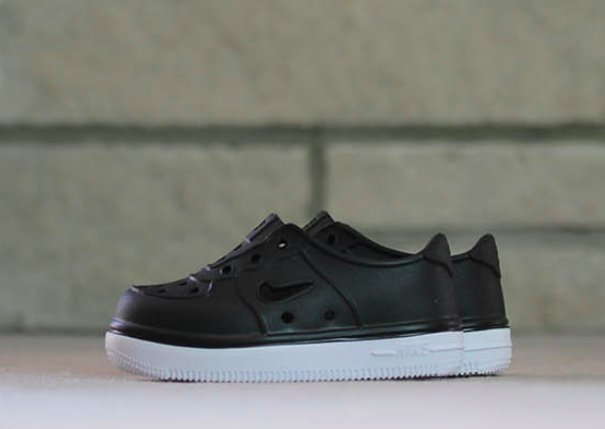 現貨 iShoes正品 Nike Foam Force 1 TD 小童 黑 白 防水 透氣 童鞋 AQ2442-001