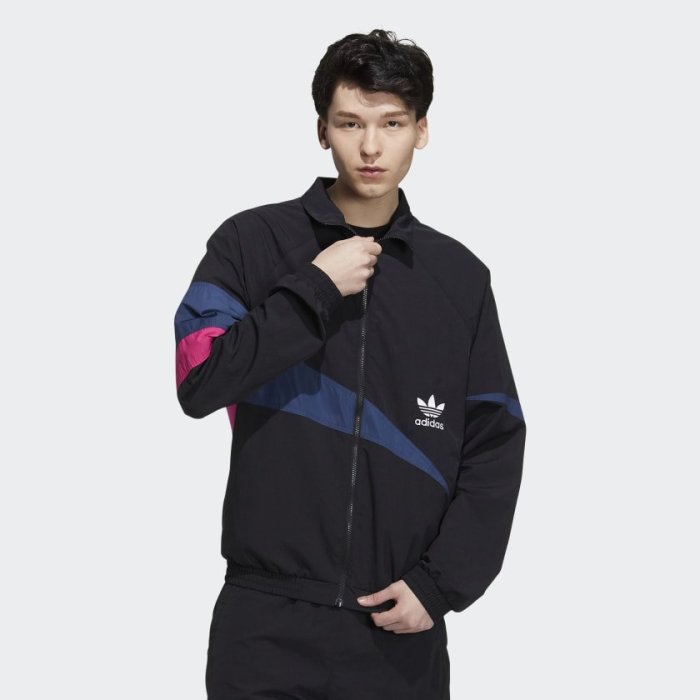 【豬豬老闆】ADIDAS OG TRACK JACKET 拼接 防風 立領外套 男款 黑H46698 藍綠 H46699