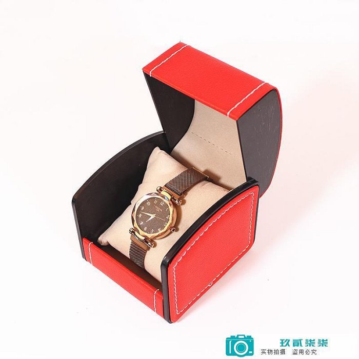 高檔創意手表收納盒單只個送男女朋友禮物盒子包裝盒裝放手表盒.