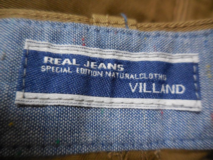 (二手)日本品牌 VILLAND REAL JEANS卡其黃休閒長褲(約32腰)(B379)