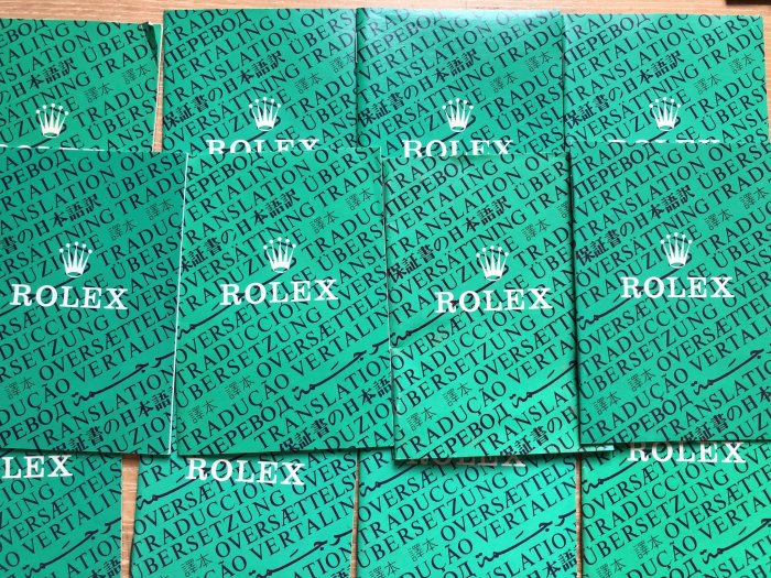 勞力士 ROLEX 原廠保固說明 16610 16520 16710 16570 16600 16613 16713參考