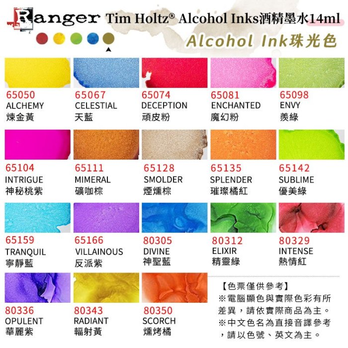 『ART小舖』Ranger美國 Tim Holtz酒精墨水 珠光色14ml 單瓶